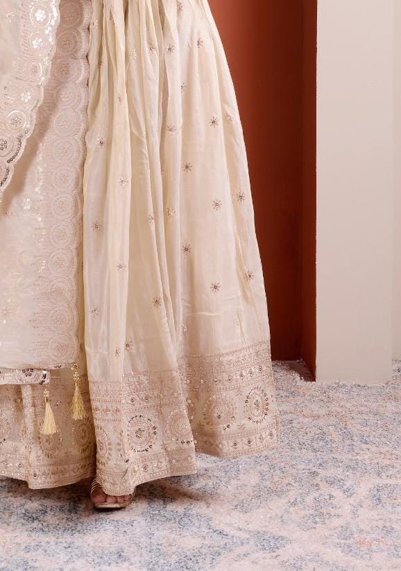 Pure viscous tissue silk chaniya choli with sequence work